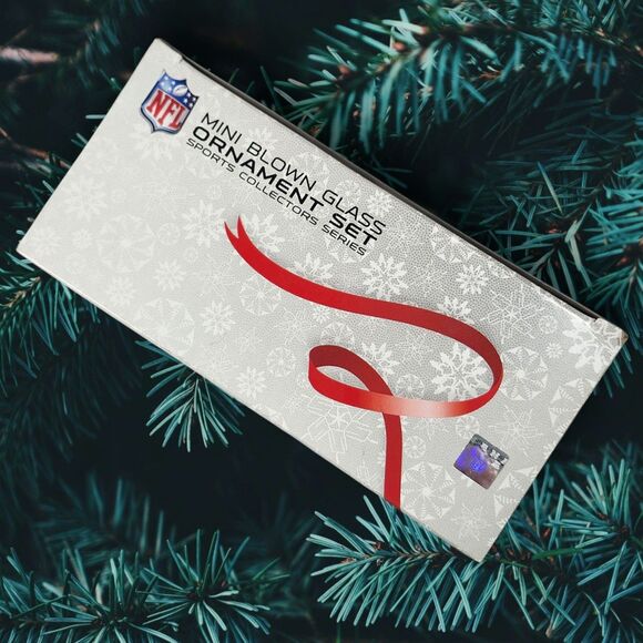 Seattle Seahawks NFL Mini Blown Glass Ornament Set Snowman & Ball by Topperscot - Picture 3 of 5